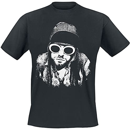 Kurt Cobain One Colour Uomo T-Shirt Nero M 100% Cotone Regular