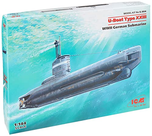 Icm- 1:144-U-Boat Tipo Xxiii, Seconda Guerra Mondiale Sottomarino Tedesco, Colore Bianco, Icms004