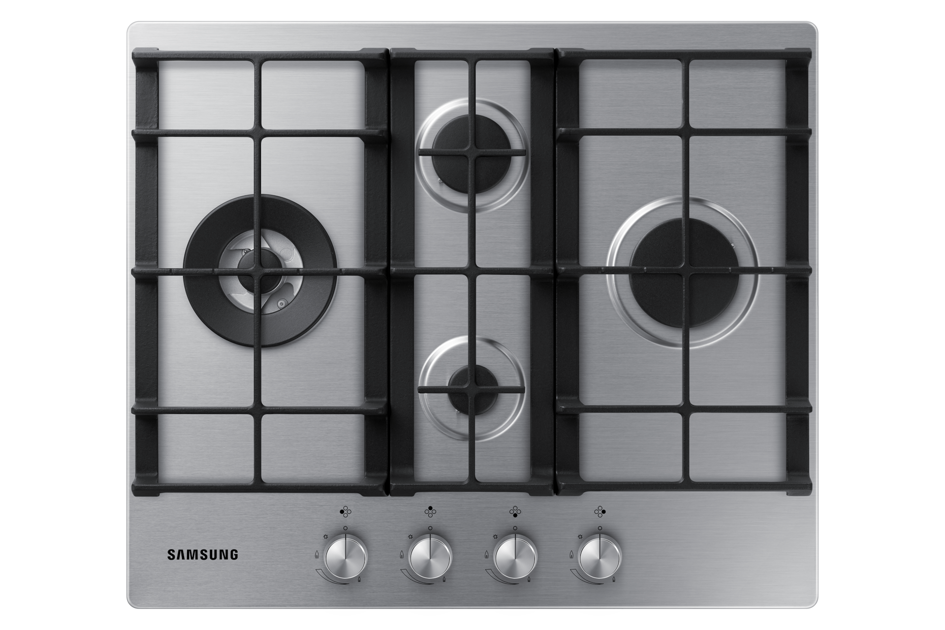 Piano cottura a gas Samsung 60cm NA64H3031BS, Silver