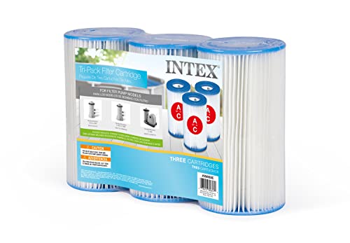 Intex - Filtro A Cartuccia Tipo A Per Piscine, Confezione Da 3