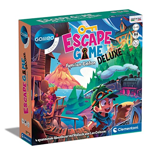 Clementoni 59257 - Escape Game - Deluxe, Brettspiel, 1-6 Spieler - De Version