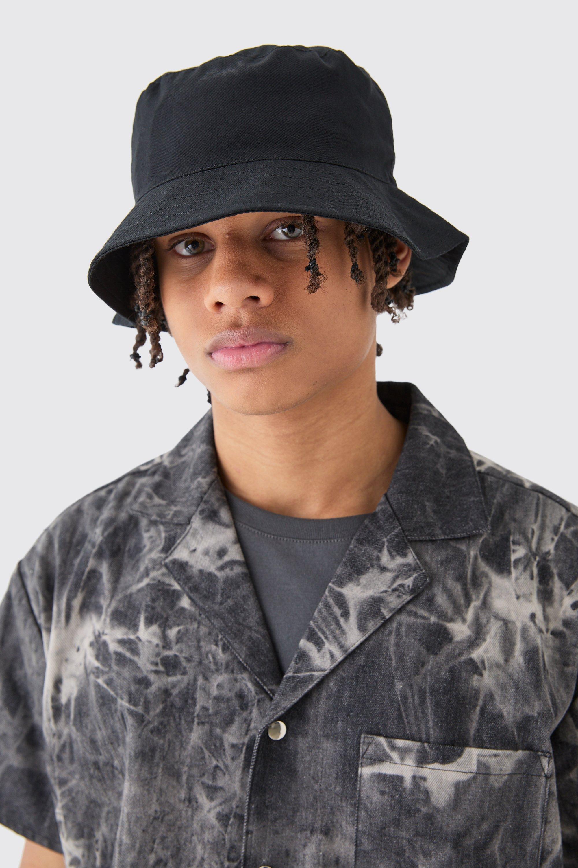 Basic Bucket Hat In Black, Nero