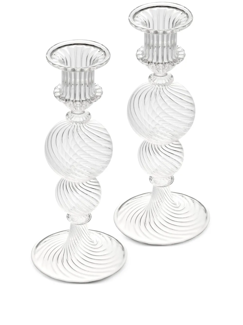 Christofle large candlesticks (set of two) - Bianco