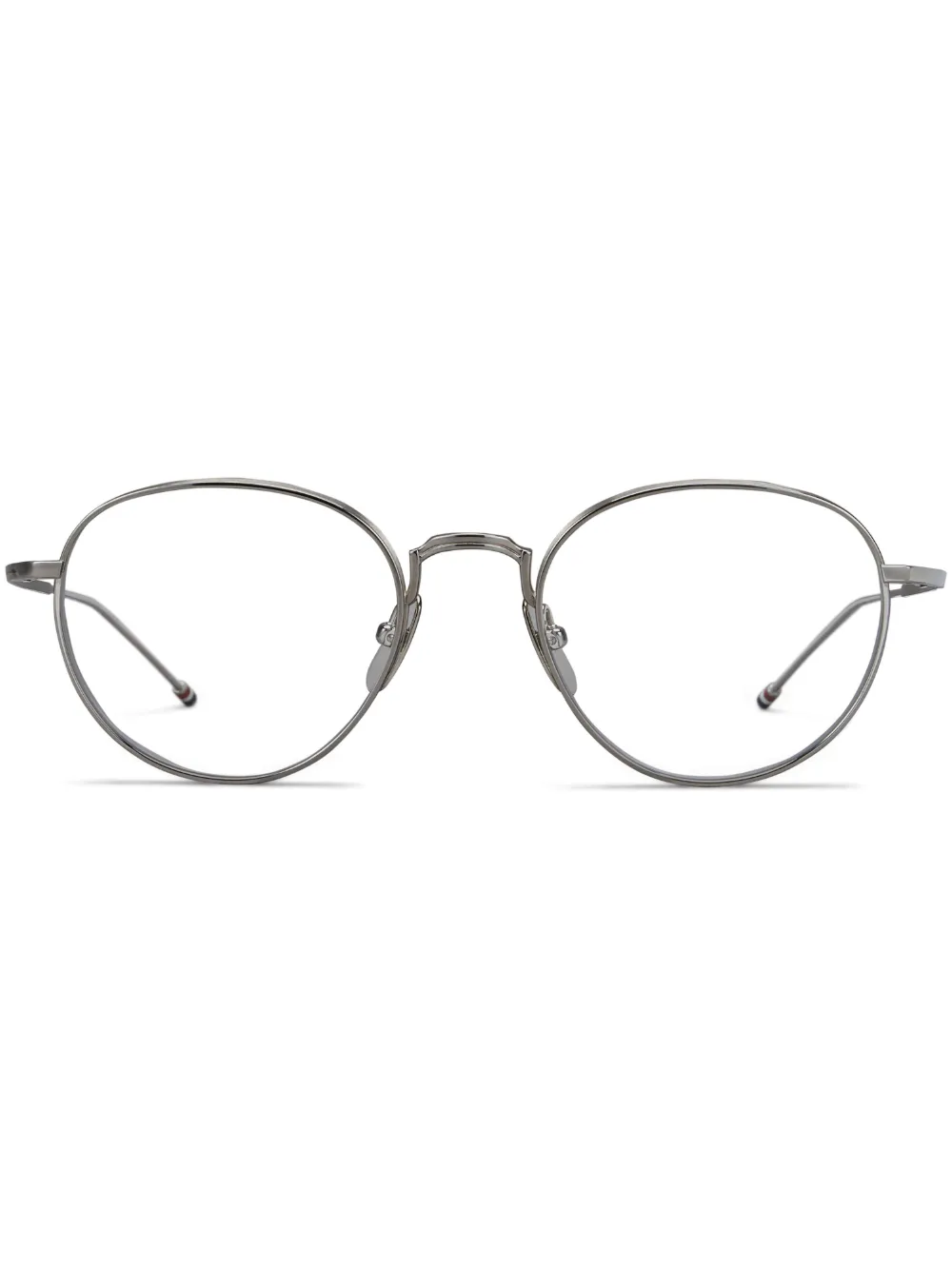 Thom Browne round-frame titanium glasses - Argento