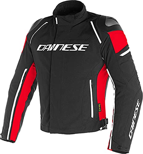 Dainese Racing 3 D-Dry Giacca Moto In Tessuto 48 Nero/Rosso