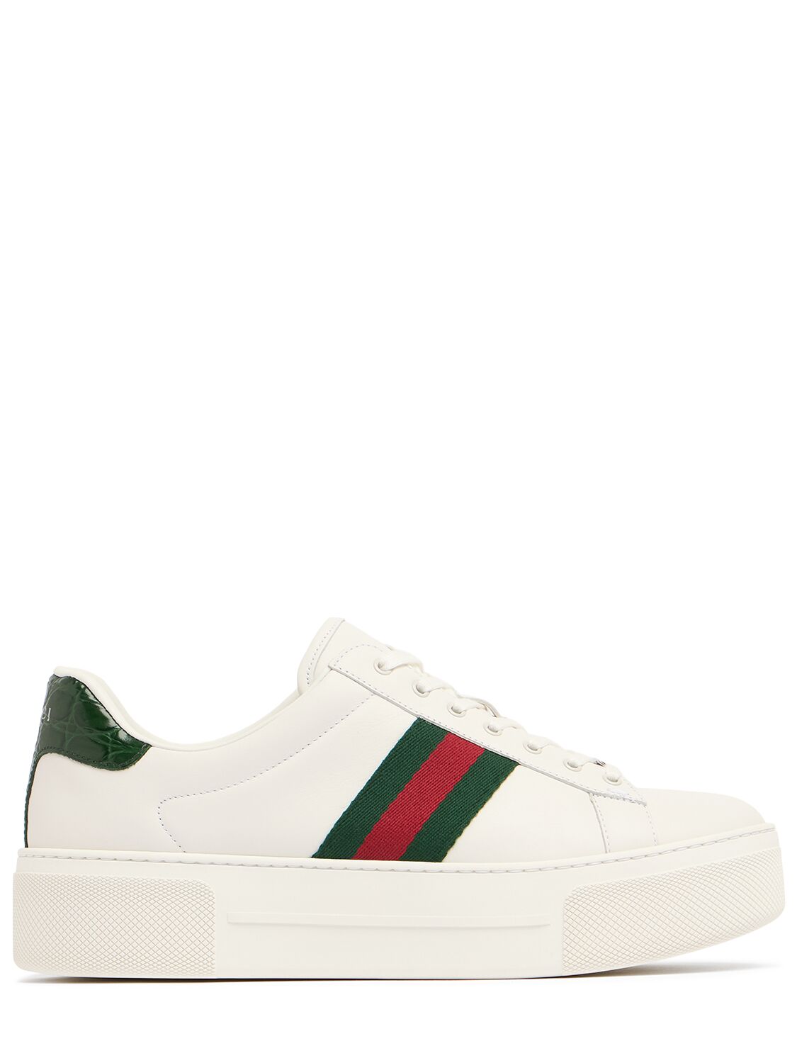 30Mm Gucci Ace Leather Sneakers