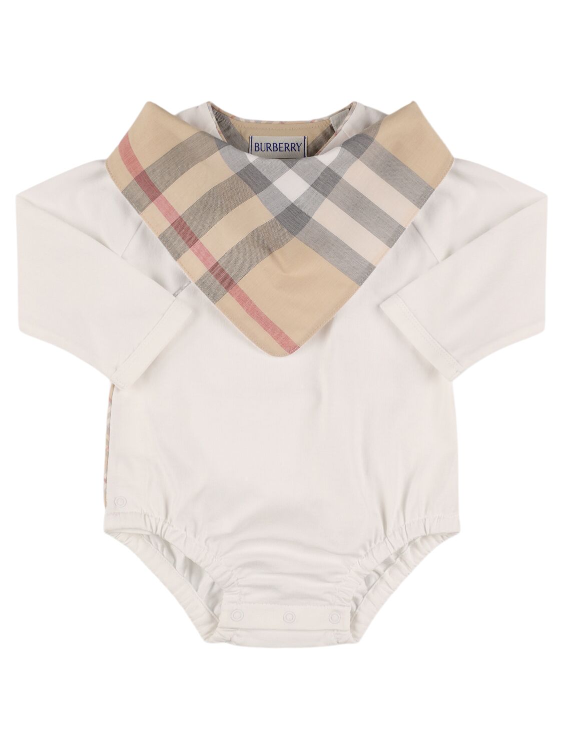 Check Print Bib & Cotton Bodysuit