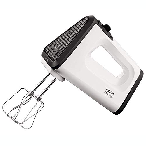 Krups Gn5021, Mixer Con Livello Turbo, 500 W | 5 Velocità, Frullini Turbo E Frusta A Spirale In Acciaio Inossidabile