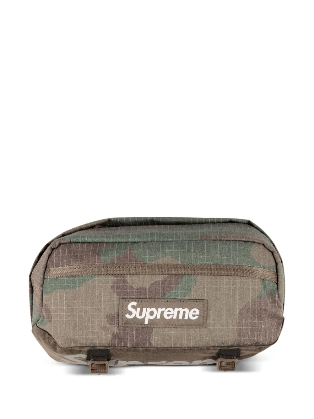 Supreme camouflage-print ripstop belt bag - Marrone