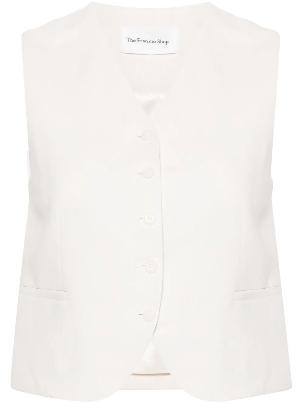 The Frankie Shop Chelsea V-neck vest - Toni neutri