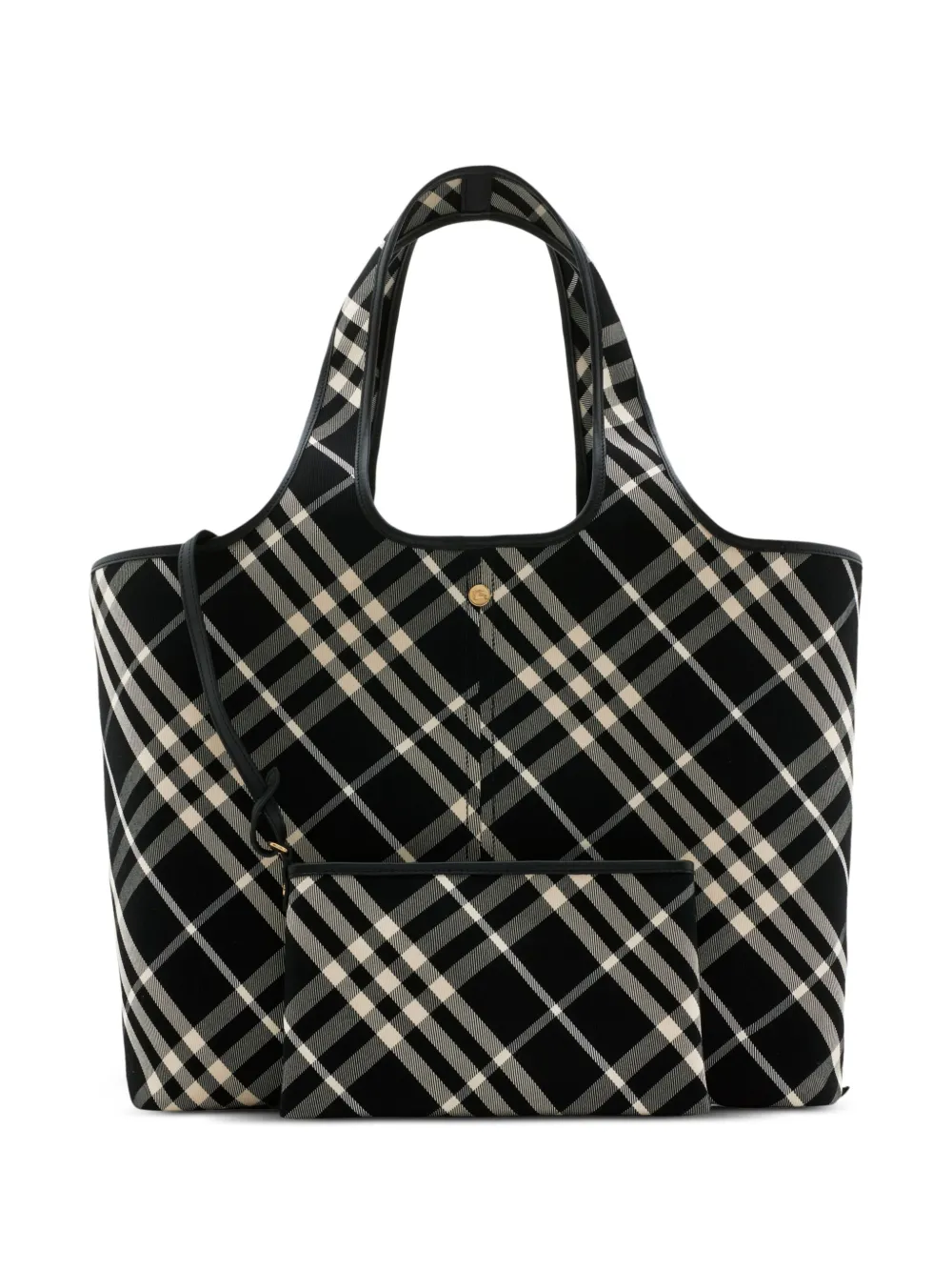 Burberry medium Vintage Check tote bag - Nero