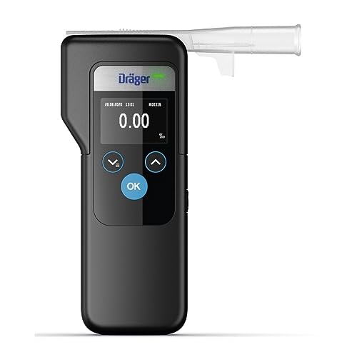 Dräger Alcotest 6000 | Police Accurate Alcohol Tester With 3 Interchangeable Mouthpieces | Digital Promil Tester