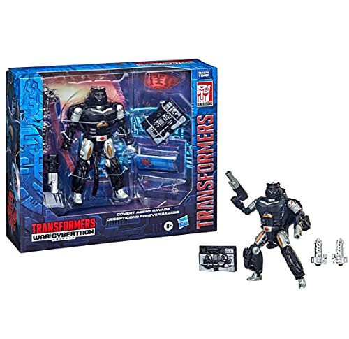 Transformers Generazioni Guerra Per Cybertron Esclusivo Deluxe Covert Agent Ravage E Micromaster Decepticons Forever Ravage