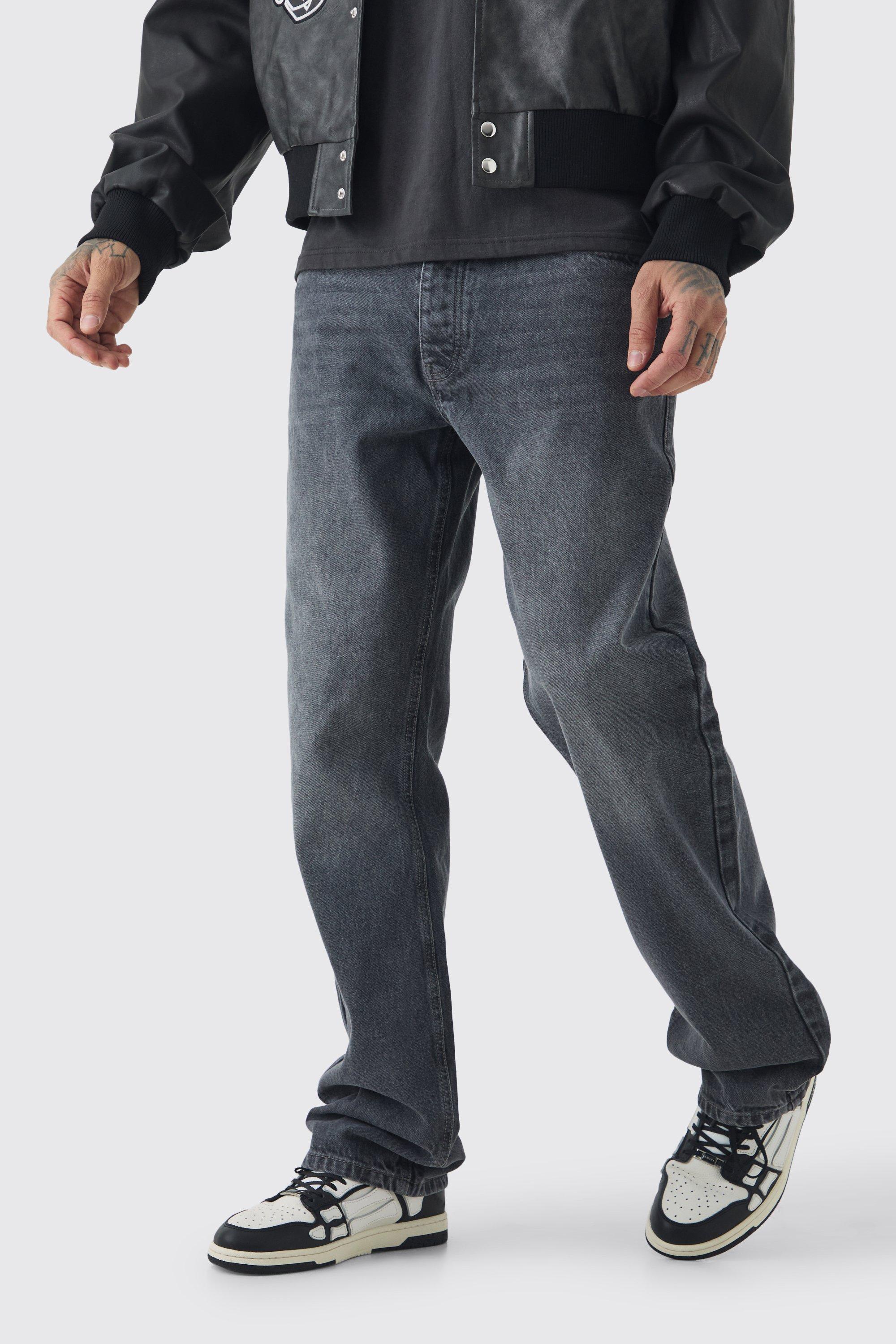 Tall Relaxed Rigid Jean, Grigio