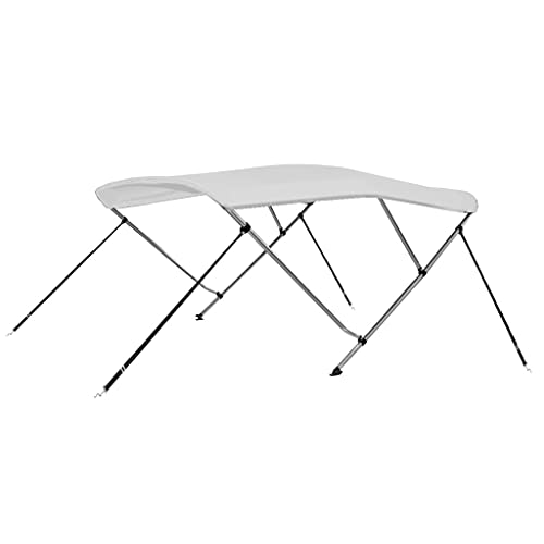 Vidaxl Bimini Di Prua Con Tendalino A 3 Archi Bianco 183X160X137 Cm