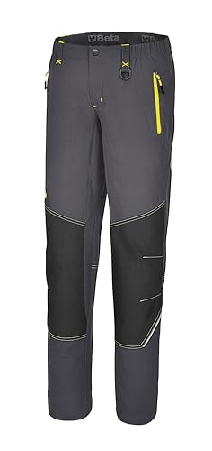 Beta 7610G S - Pantaloni Da Lavoro Work Trekking Light In Tessuto Elasticizzato Con Rinforzi Su Ginocchia E Retro, In 90% Nylon, Vita Elasticizzata, D