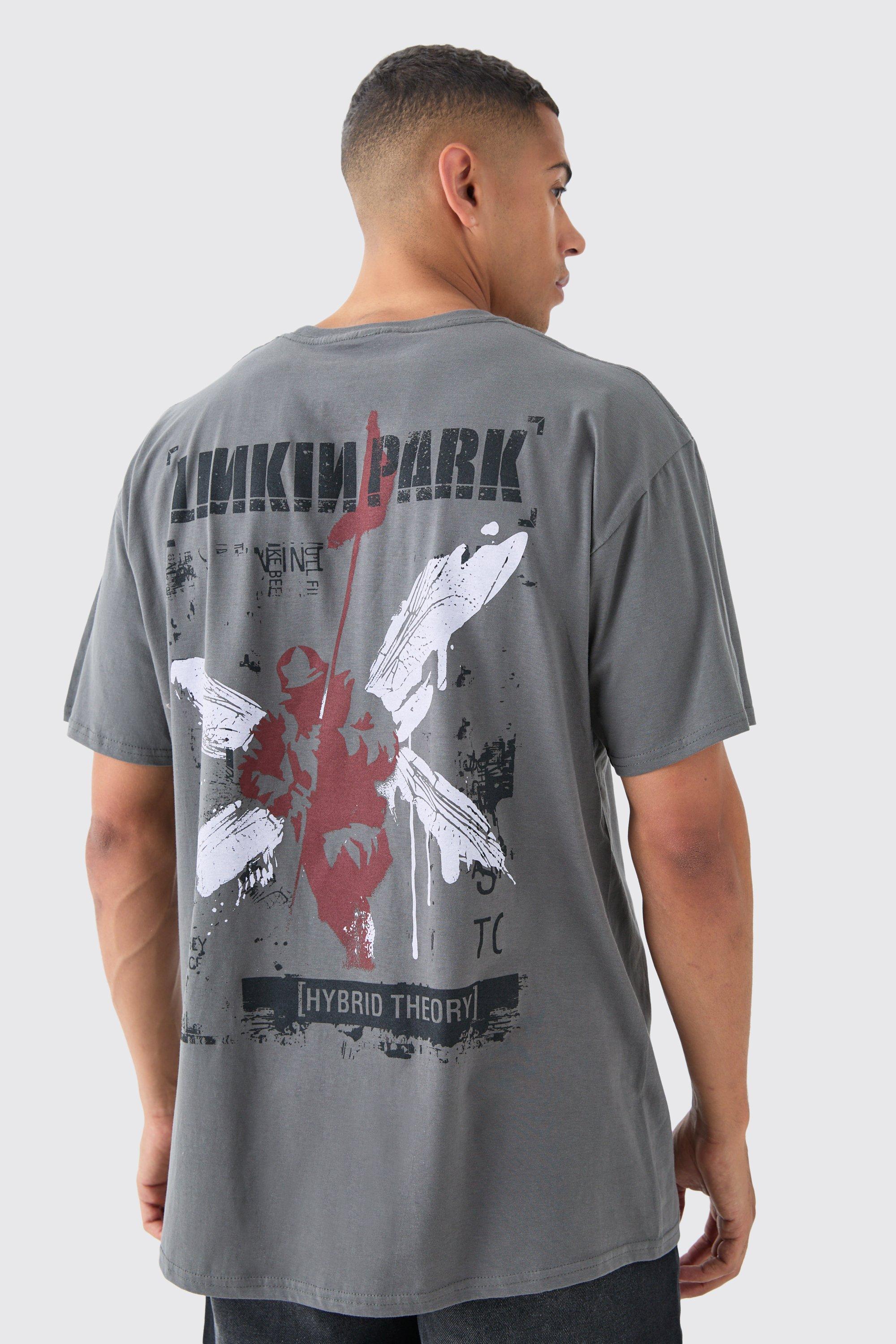 Oversized Linkin Park License T-shirt, Grigio
