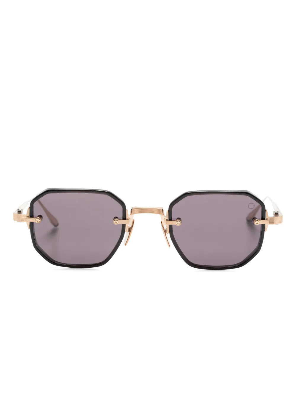 Akoni geometric-frame sunglasses - Oro