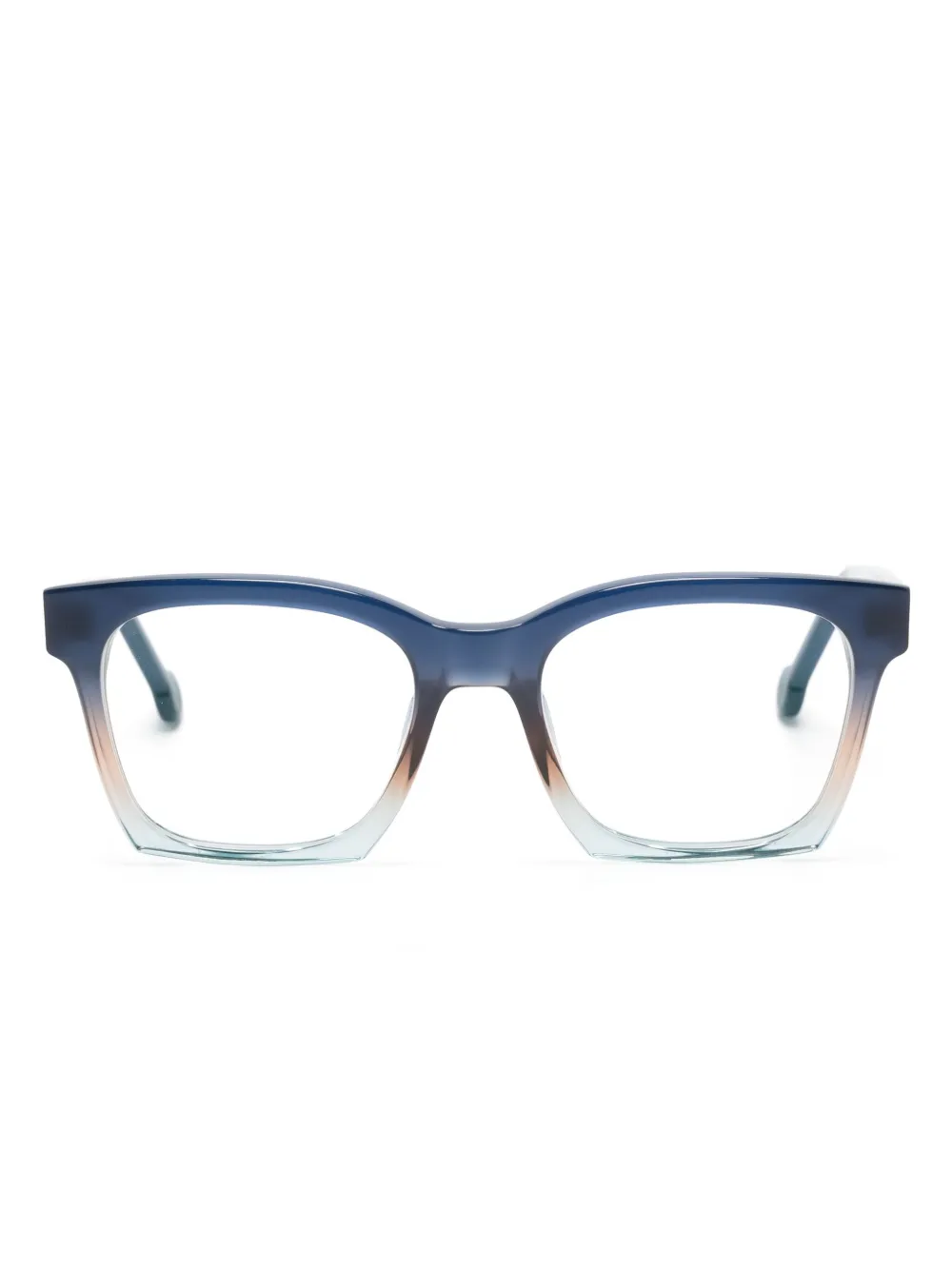 L.A. EYEWORKS Marcel square-frame glasses - Blu