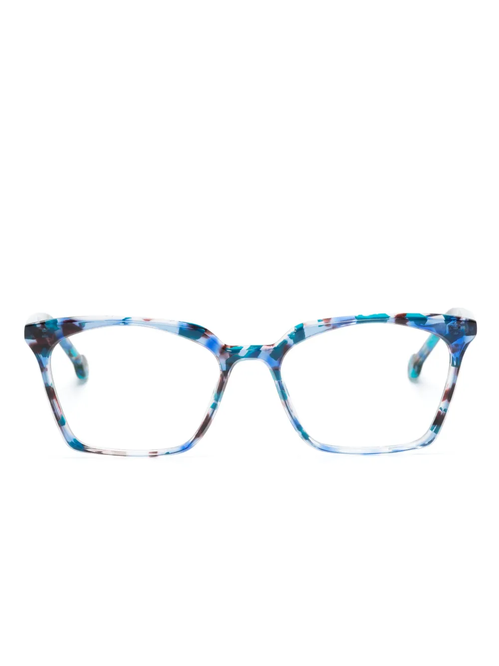L.A. EYEWORKS Levi square-frame glasses - Blu