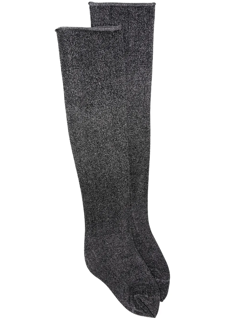 Maison Close lurex-detail stockings - Nero