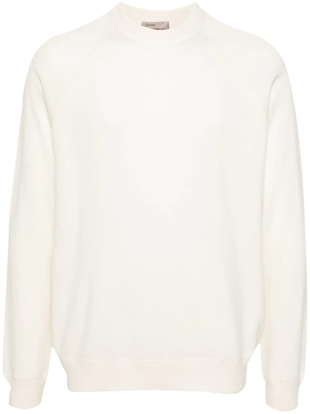 Herno long-sleeve cashmere jumper - Bianco