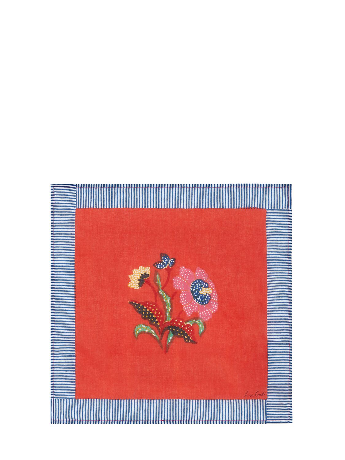 Set Di 4 Tovaglioli Indonesian Red Rose