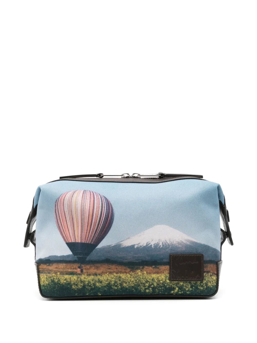 Paul Smith landscape-print wash bag - Blu