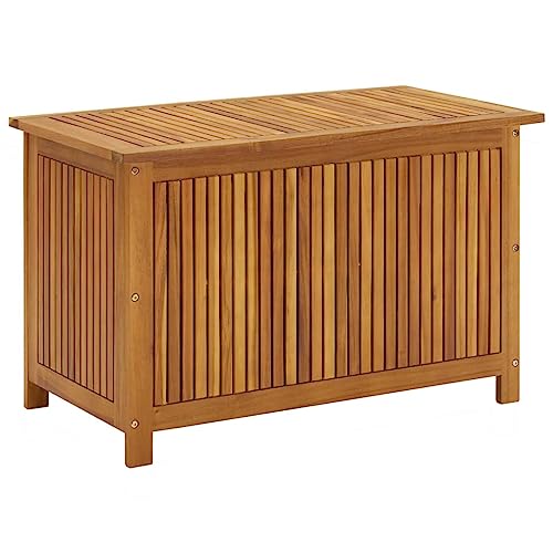 Revera Baule Da Giardino 90X50X58 Cm In Legno Massello Di Acacia