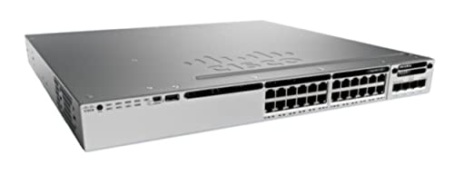 Cisco Catalyst Ws-C3850-24P-E Managed Power Over Ethernet (Poe) Black, Grey Network Switch - Network Switches (Managed, Power Over Ethernet (Poe))
