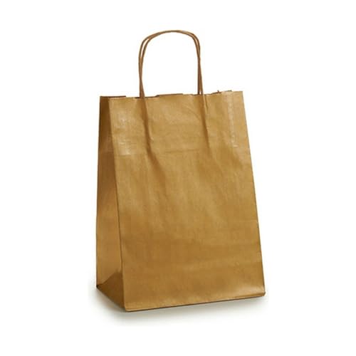 Paper Bag Gold (24 X 12 X 40 Cm) (25 Unità)