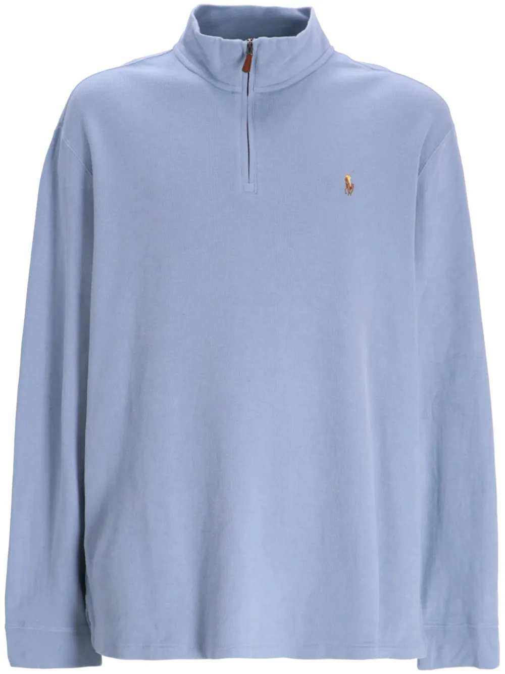 Polo Ralph Lauren embroidered-logo cotton sweatshirt - Blu
