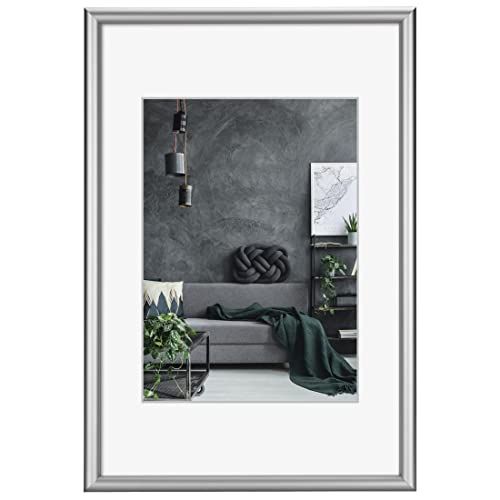Hama - Cornice In Alluminio Detroit, 30 X 45 Cm, Colore: Argento