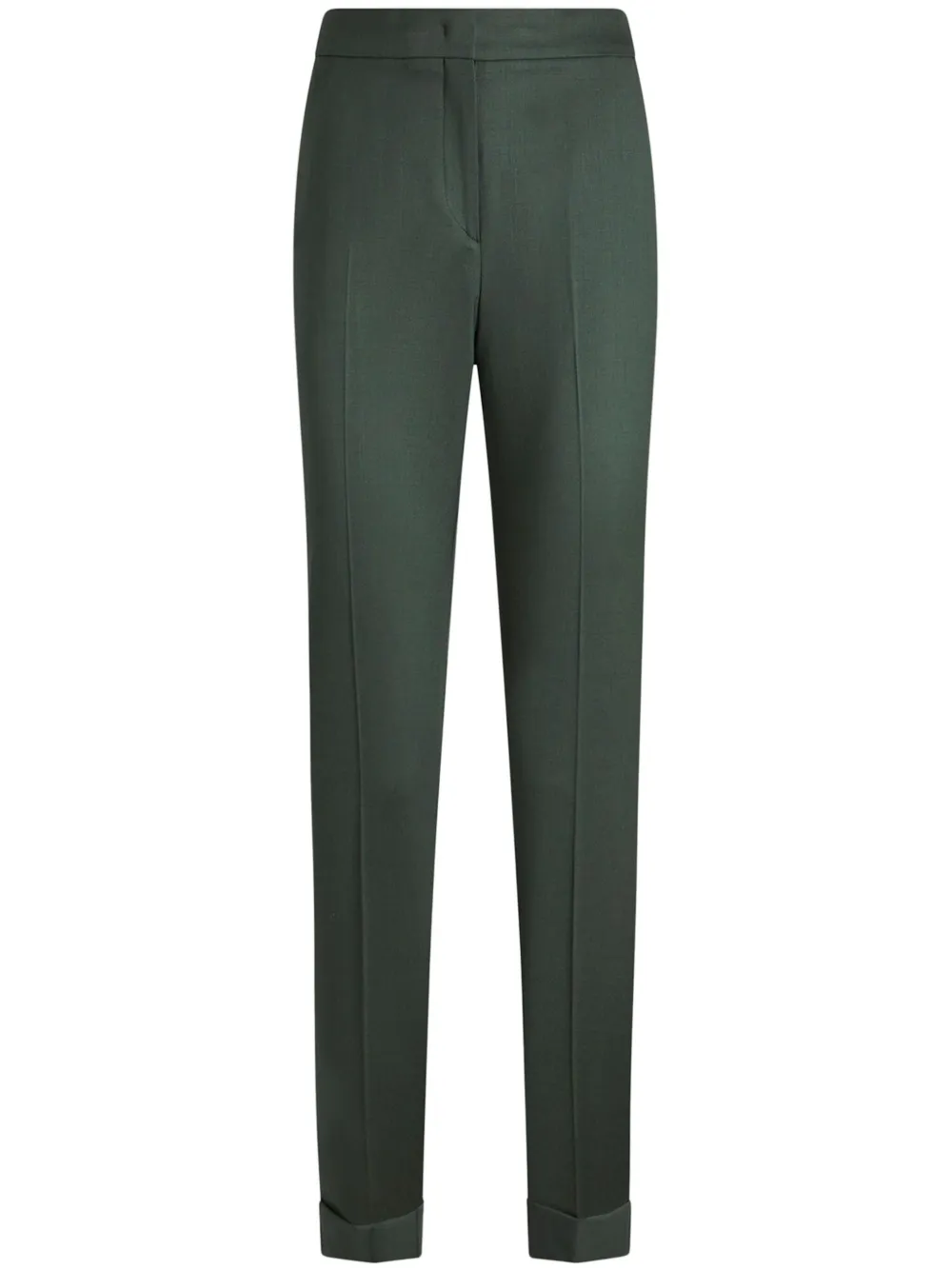 ETRO cropped wool trousers - Verde