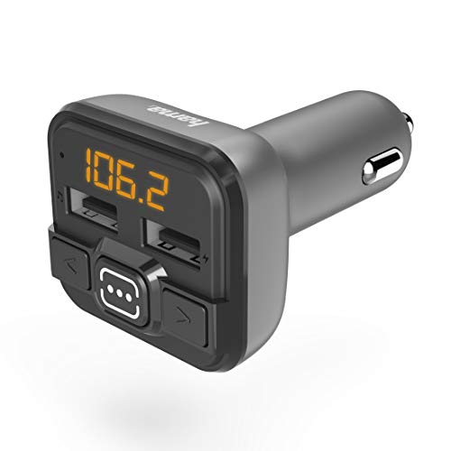 Hama - Trasmettitore Fm Con Bluetooth, Range Frequenza 87,6/107,9 Mhz, Ricarica Da 2,4 A