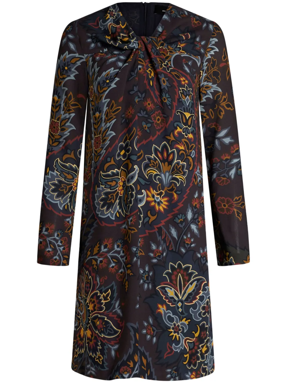 ETRO paisley print tunic dress - Nero