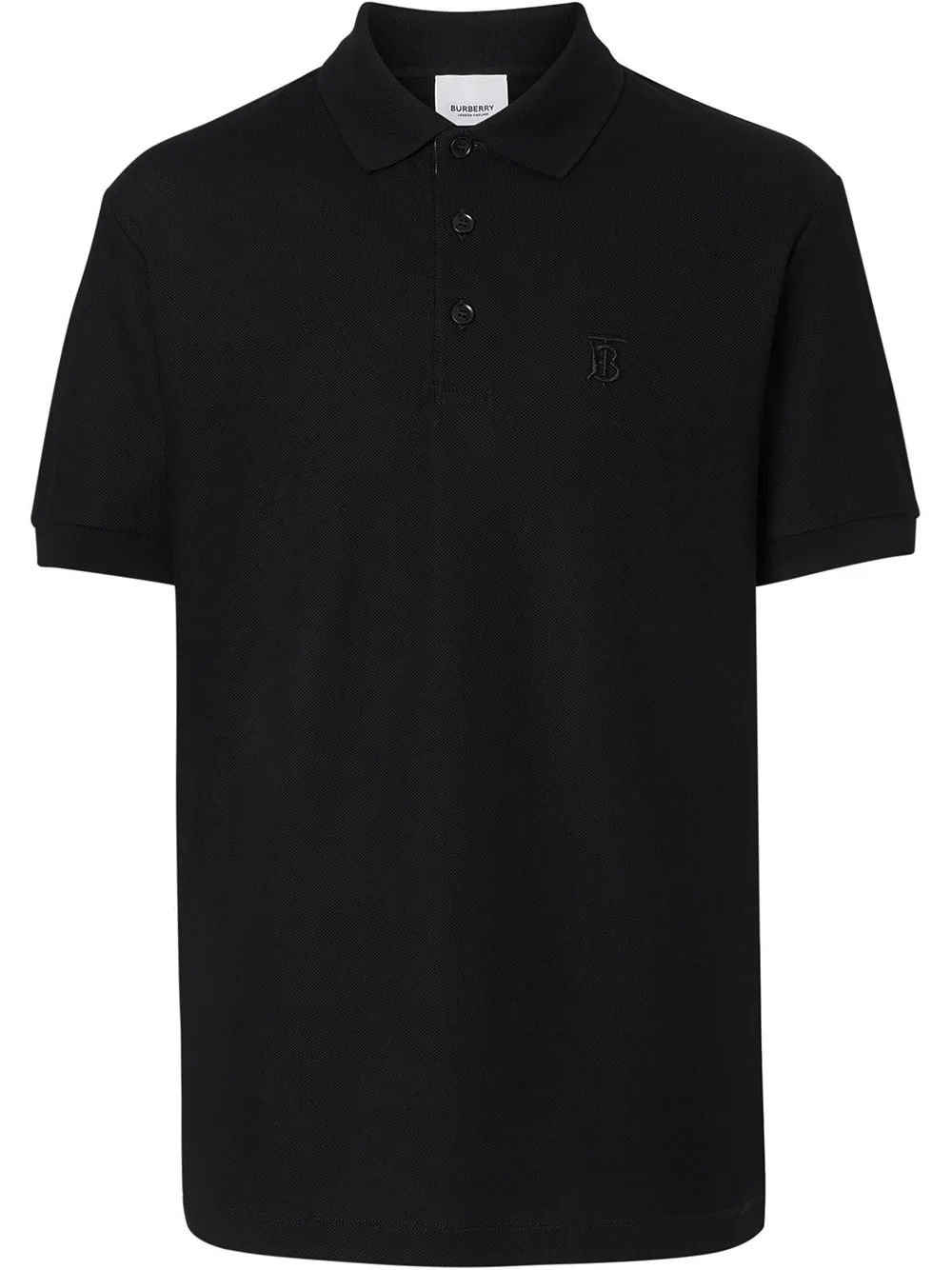 Burberry Polo con monogramma TB - Nero