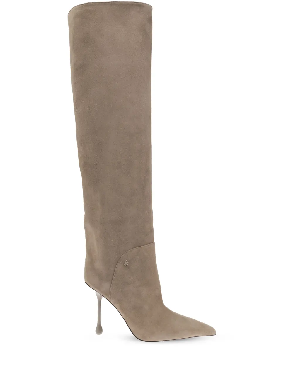 Jimmy Choo Cycas 95mm suede boots - Toni neutri