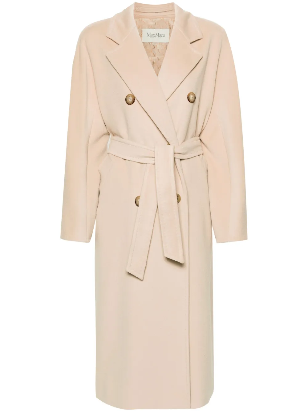 Max Mara Madame double-breasted coat - Toni neutri