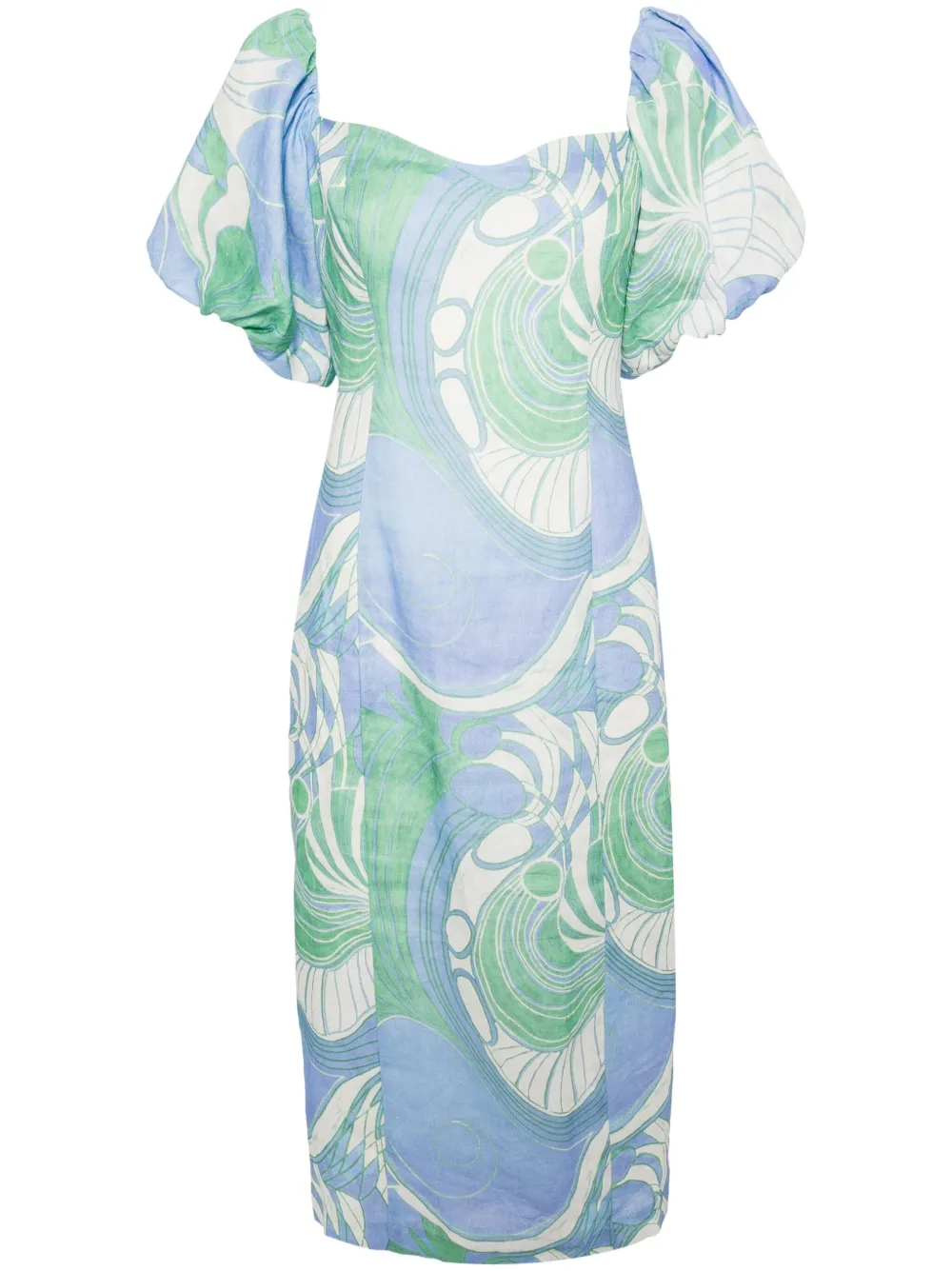 Rhode Karima Off The Shoulder dress - Blu