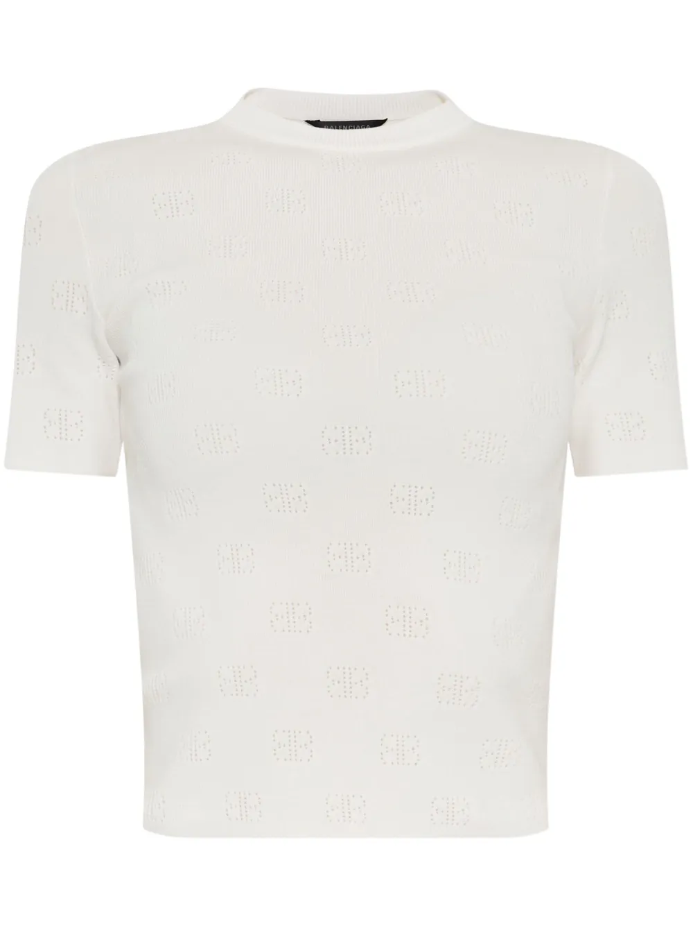 Balenciaga monogram T-shirt - Bianco