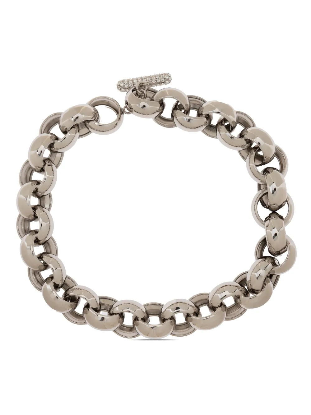 Marni crystal-embellished choker chain necklace - Argento