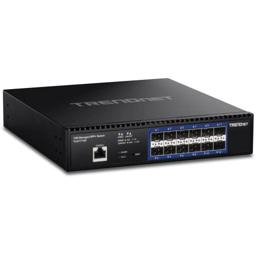 Trendnet Tl2-F7120 Switch Gestito Sfp+ Layer 2 10G A 12 Porte, 12 Porte Sfp+ 10G, Capacità Di Switching Di 240 Gbps, Supporta Moduli In Fibra Sfp 10Gb