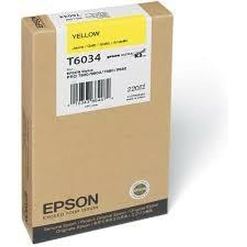 Epson C13T603400 Pro7800 Yellow 220Ml Ultrachrome K3 Stylus Pro 7800 9800 7880 9880