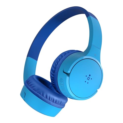 Belkin Soundform Mini, Cuffie Wireless Per Bambini Con Microfono Integrato, Headset On-Ear Per Didattica A Distanza, Scuola E Viaggi, Compatibili Con