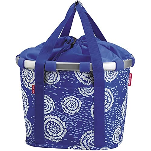 Klick-Fix Borsa Da Città Portabici, Bici Unisex-Adulti, Batik Blu Intenso, 35X28X26Cm