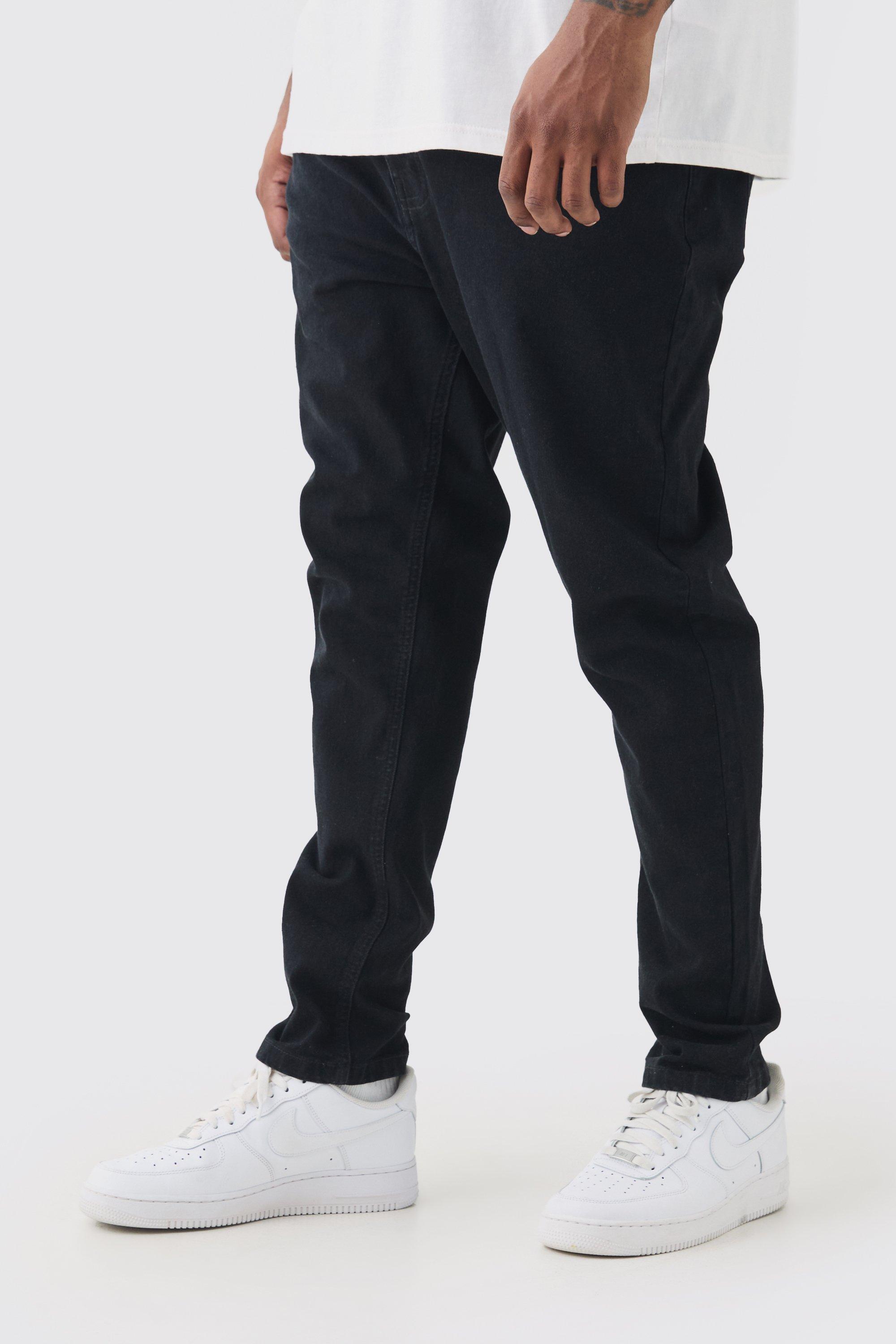Jeans Plus Size Super Skinny Fit in Stretch, Nero