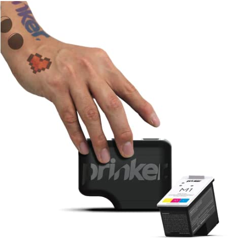 Stampante Temporanea Per Tatuaggi Prinker M Color, Tatuaggi Personalizzati In Pochi Secondi, Resistente All'Acqua E Lavabile Con Sapone, Compatibile C