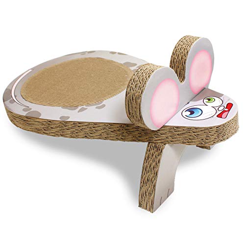 Croci Mouse Gas Cardboard Cat Scratcher, 25 X 45 X 20 Cm