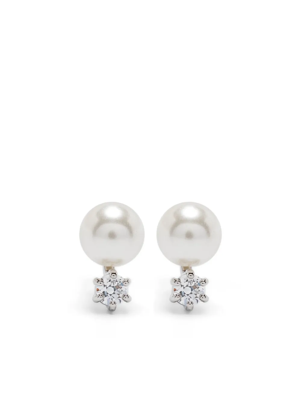 Swarovski Matrix stud earrings - Argento